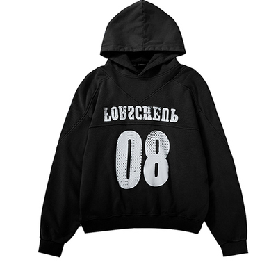 0123start 复古水洗做旧套头连帽卫衣女宽松慵懒风美式情侣装外套