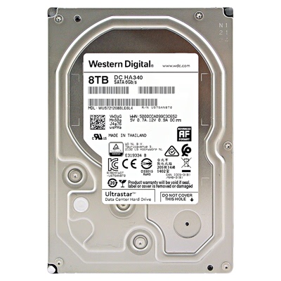 WD/西部数据HA340 8T企业级硬盘WUS721208BLE6L4 7200转 CMR 256M