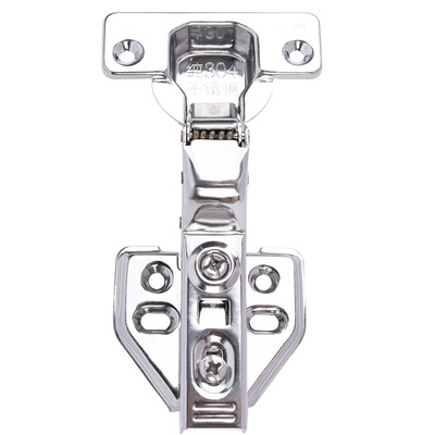 铰链橱柜门合页飞机中弯荷叶弹簧阻尼液压缓冲衣柜304不锈钢铰链