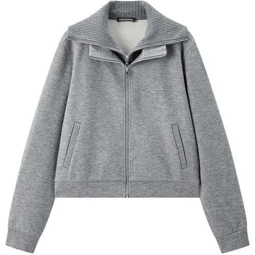 【商场同款】太平鸟冬新款运动假两件拼接卫衣外套长裤A1CRF4365