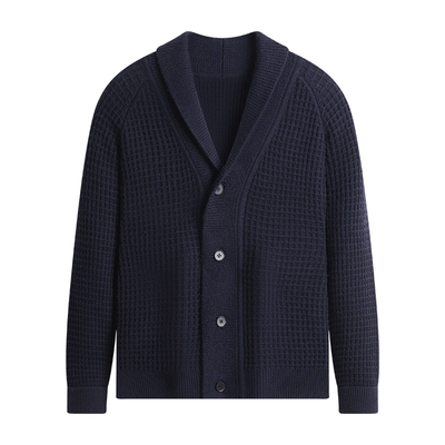 杉杉男士新款纯绵羊毛针织开衫