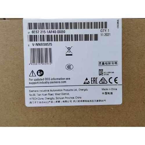 议价6ES7215-1AF40-0XB0西门子S7-1200CPU模块6ES72151AF400XB0原