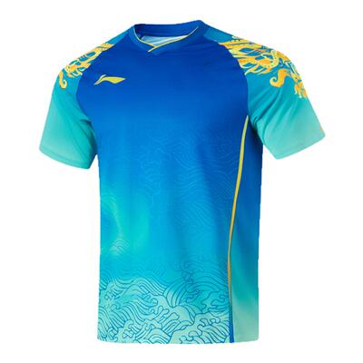 李宁正品男女冰感比赛运动短袖