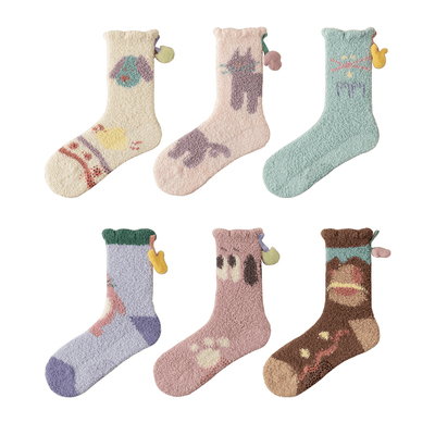 onepinecone猫狗系列家居地板袜