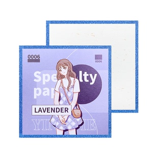 颖蝶方形色纸定制特种纸纹路纹理纸珠光纸10厘米色卡二次元谷美