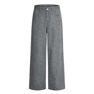 ISTURE美式复古做旧扎染印花休闲裤男女宽松简约百搭阔腿垂感长裤