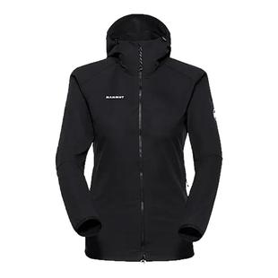 MAMMUT猛犸象女款Granite舒适弹力防风防泼水连帽软壳夹克外套