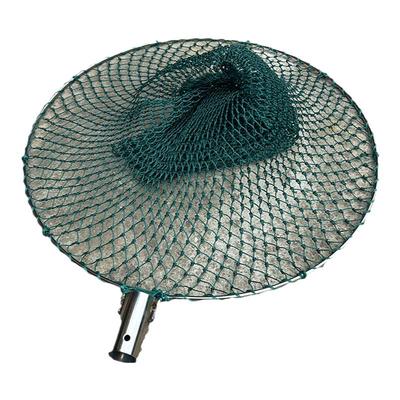 实心不锈钢抄网头纯手工编织24股线加粗大物抄网圈养殖水产加深兜