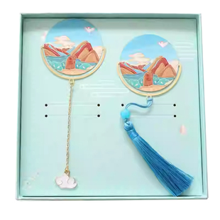 长白山天池吉林景点书签特色旅游金属文创礼品伴读随手礼定制刻字