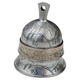 【币风堂】利比里亚生肖羊铃铛硬币挂件车挂件钥匙扣包包挂件