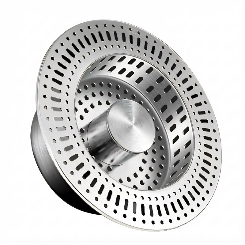 厨房水槽漏塞过滤网不锈钢弹跳芯过滤器洗碗池通用款洗菜盆漏水塞