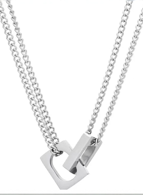 【檀健次同款】极简小众双层项链男女潮流百搭高级感锁骨链男士