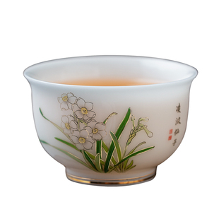 徐建勇 凌波仙子主人杯陶瓷茶杯大师级羊脂玉高端个人专用建盏