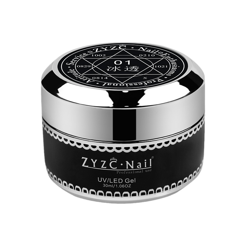 zyzc指优真彩指甲延长冰透甲油胶模型光疗胶可卸持久美甲店专用