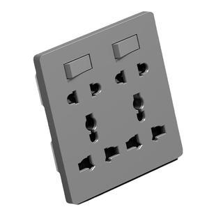 86型暗装电源插座带开关大孔多功能通用错位十孔六孔四孔插座面板