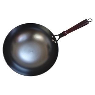 郏县超轻女士老人无涂层生铁铸铁锅炒菜锅圆底不易粘锅燃气灶通用