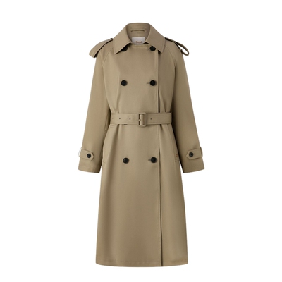 ELAND简约休闲长款风衣外套