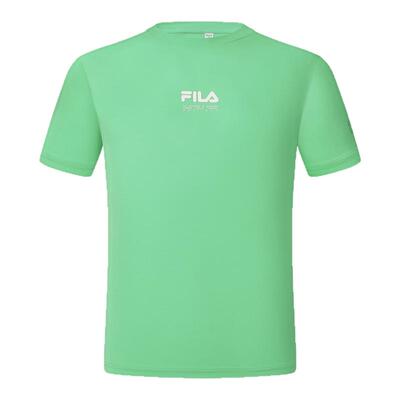 斐乐夏季男士圆领休闲针织短袖衫