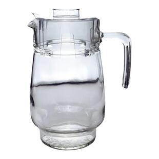 乐美雅大容量家用玻璃广口凉水壶果汁壶D6294迪瓦利大肚水壶1.6L