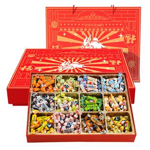 大白兔奶糖1000g礼盒12种口味奶糖送朋友上海特产春节糖果礼物