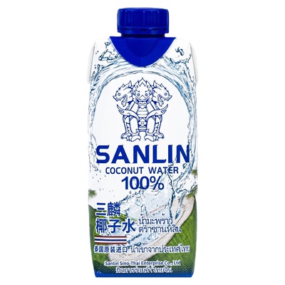 泰国三麟椰子水1L/330ml天然果汁