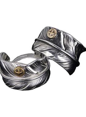 天使之愿风格复刻点金羽毛戒指