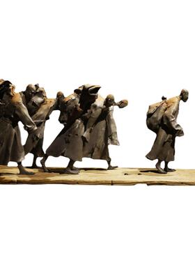 大型人物雕塑定制 园林景观博物馆玻璃钢铸铜石雕艺术品摆件