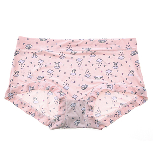 内裤女士甜美中高腰冰丝短裤女大板型包臀无痕包臀透气短裤三角裤