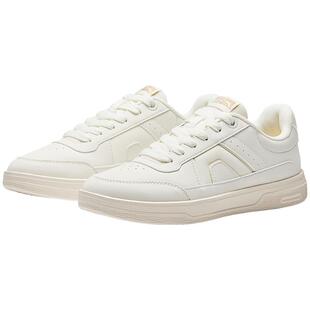 安踏网球风低帮板鞋女鞋2026春季新款经典小白鞋通勤平底鞋运动鞋