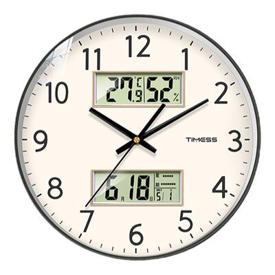 TIMESS石英钟家用客厅挂钟电子钟