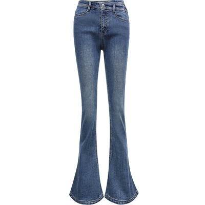 ONLY高腰喇叭裤牛仔裤