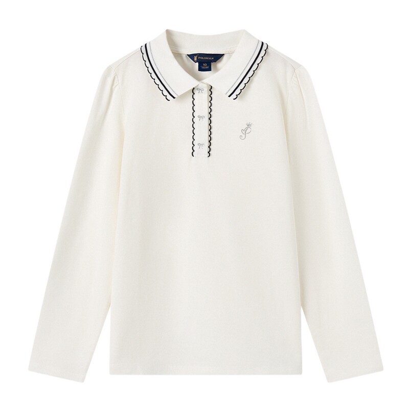 POLOWALK女童长袖T恤学院风POLO