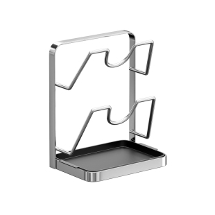 御仕家不锈钢锅盖架壁挂式墙厨房台面放置器收纳置物菜板砧板架子