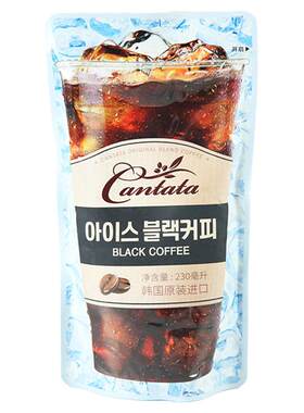 韩国进口乐天康塔塔黑咖啡咖啡