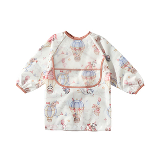 儿童一体式餐椅罩衣宝宝吃饭围兜防水防脏专用婴幼儿自主进食神器