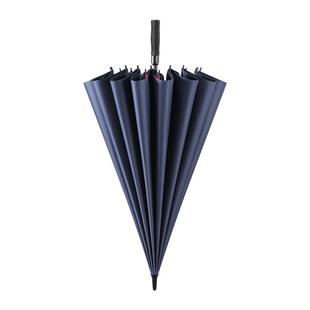 长柄雨伞男士高档特大号80骨双层加厚加固自动三人防风暴雨专用伞