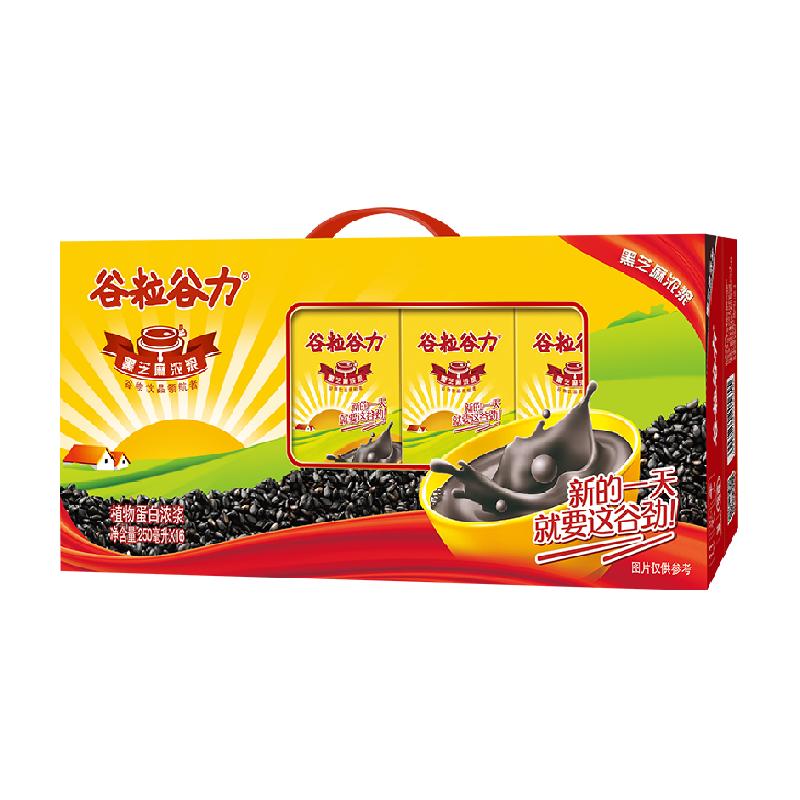谷粒谷力黑芝麻风味牛奶早餐儿童饮品谷物谷粒浓浆整箱