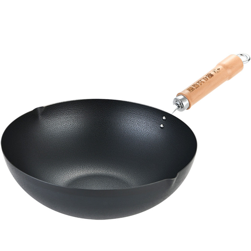 日本小铁锅一人锅两夫妻用轻炒锅不粘深煎平底户外野营燃气电磁炉