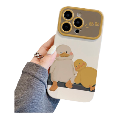 【少女心系列】贴贴鸭全包手机壳