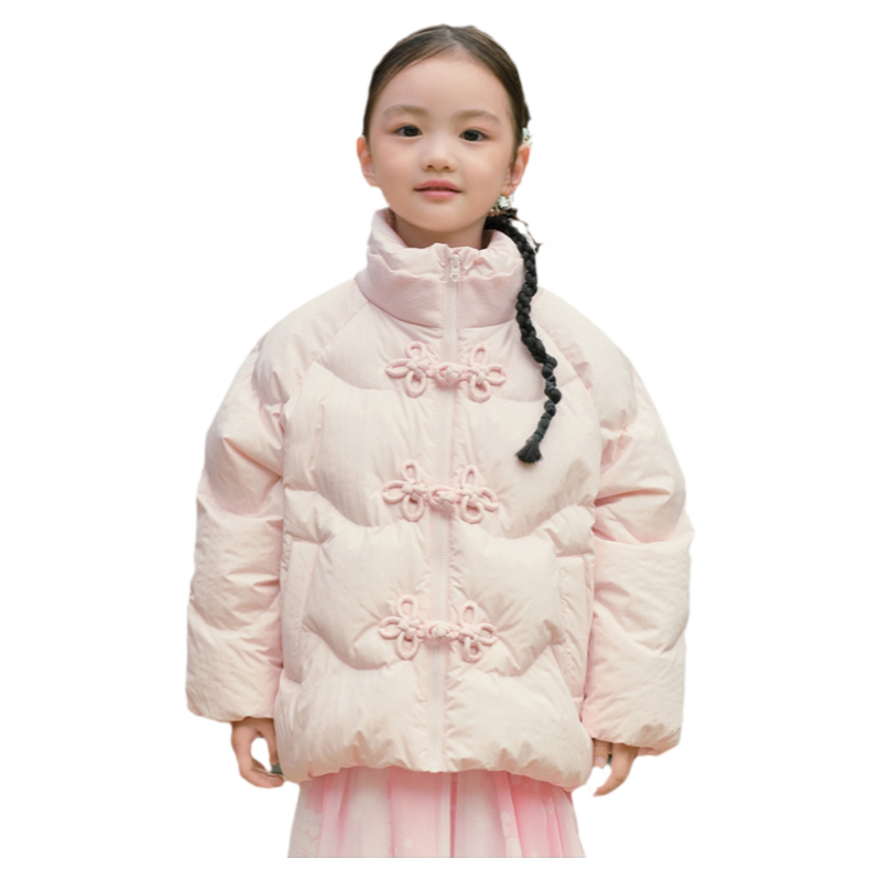 巴拉巴拉女童羽绒服儿童国风外套