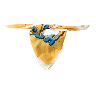 西海岸嘻哈街舞丝巾小方巾女男潮牌美式头巾街头发带复古日系围巾