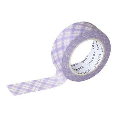 格纹无痕纸质10米胶带装饰贴