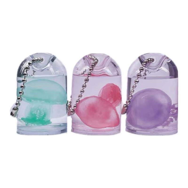 彩色水母标本挂件爆款真水母海洋宠物挂件学生儿童书包创意钥匙扣