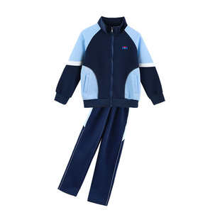 珠海市金湾区小学生加厚外套冬装校服套装长袖套装统一班服秋冬款