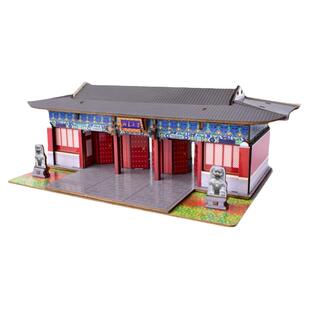 3d木质拼图模型 手工作业拼装益智毕业纪念男女孩礼物北大 清华园