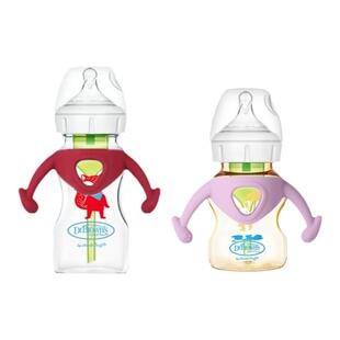 适配布朗博士手柄Drbrowns宽口径硅胶把手PPSU玻璃奶瓶柔软手柄