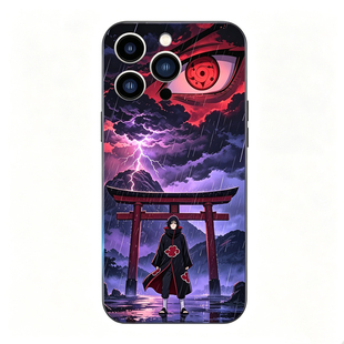 宇智波鼬iphone18promax手机壳火影忍者iphone17promax来电闪发光苹果16pro新款苹果15创意14pro动漫13防摔套