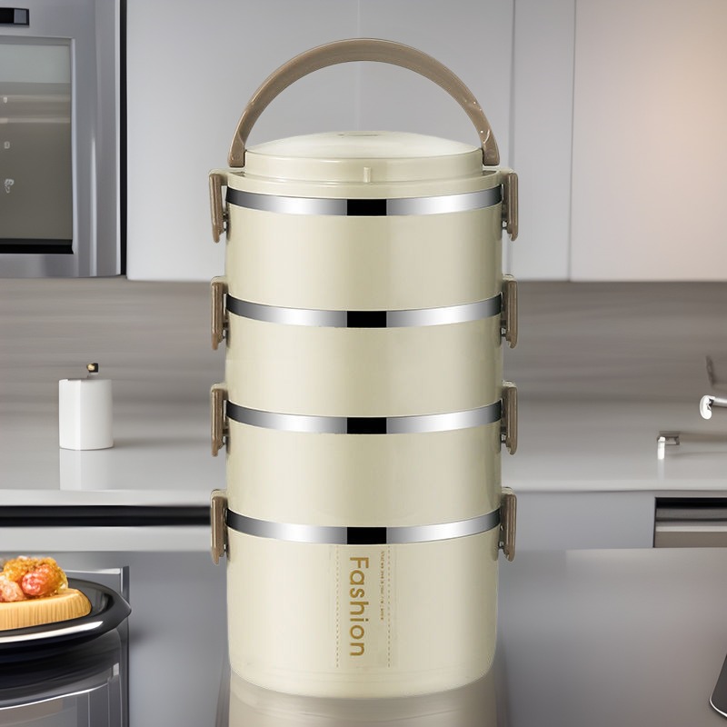 新品 不锈钢饭盒保温便携分隔型上班族学生餐盒带盖碗保温桶密封