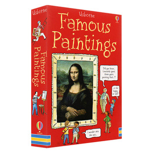 名画卡片 英文原版 Usborne Famous Painting Cards 30张双面卡片 历史艺术名人认知科普 英文版 进口英语原版书籍 可搭儿童艺术