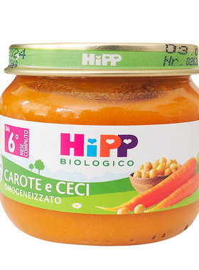 意大利喜宝HIPP胡萝卜鹰嘴豆泥